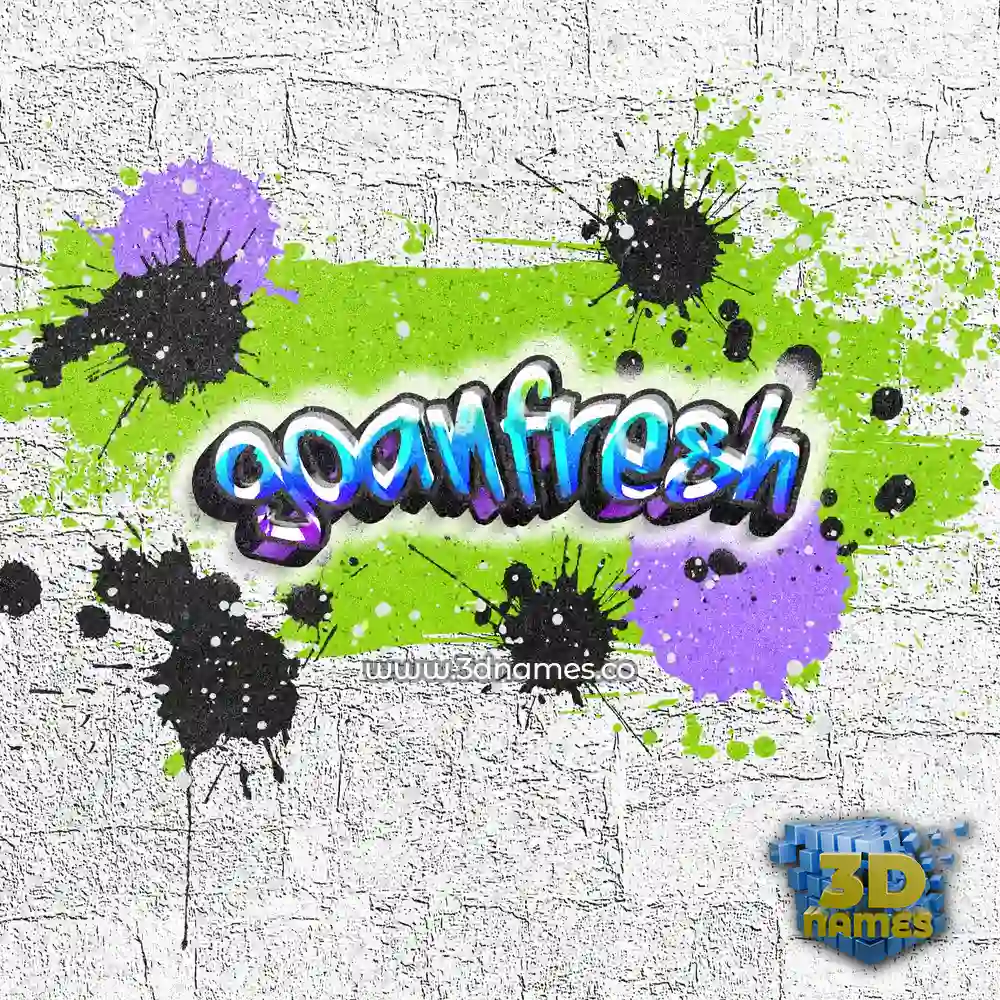 goanfresh in Graffiti Grunge style - 3D name wallpaper goanfresh in Graffiti Grunge style - 3D name wallpaper