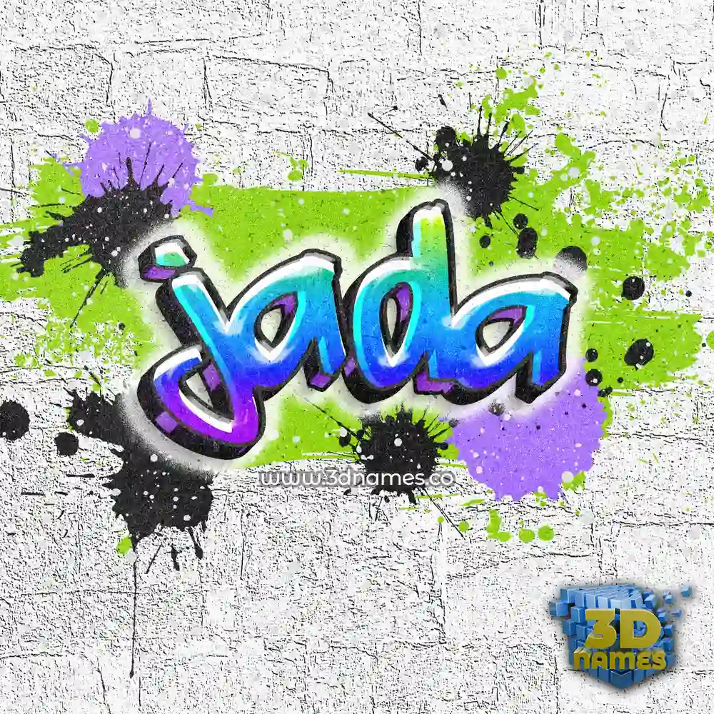 jada in Graffiti Grunge style - 3D name wallpaper