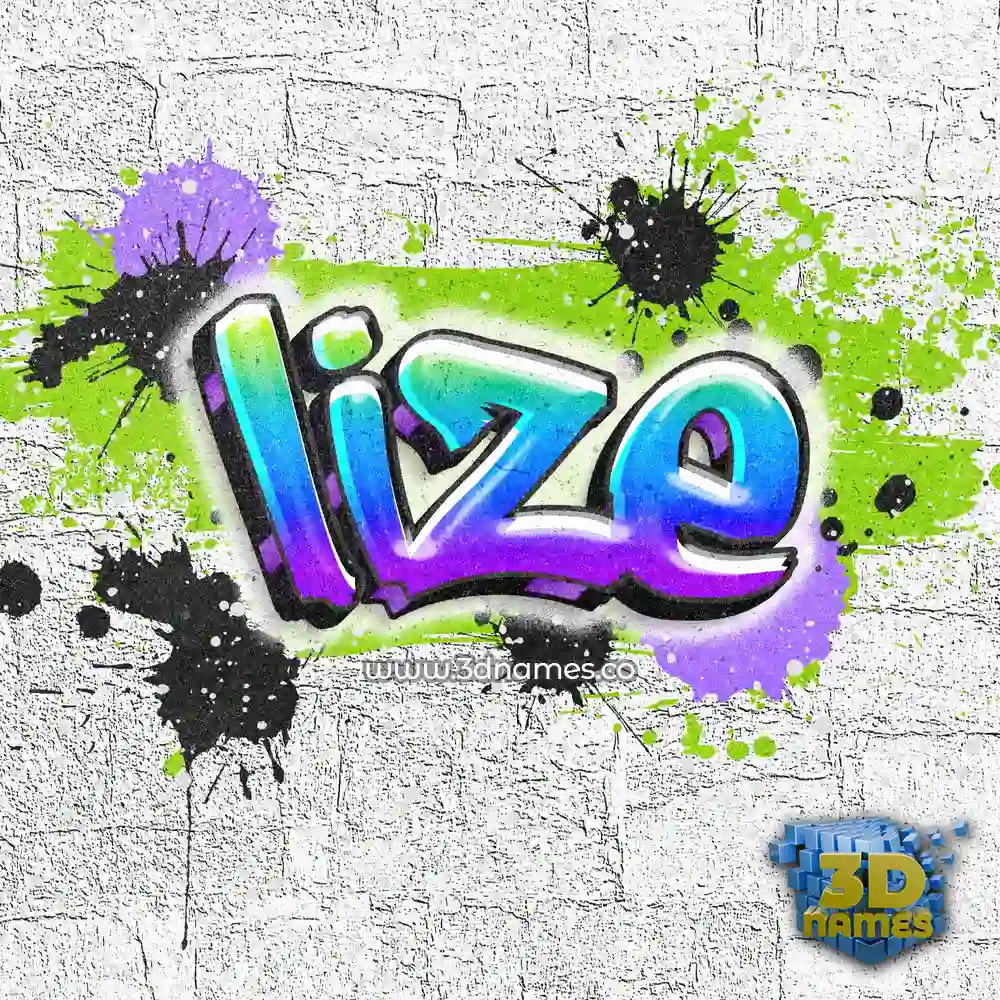 lize in Graffiti Grunge style - 3D name wallpaper lize in Graffiti Grunge style - 3D name wallpaper