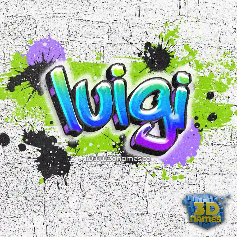 Preview of Graffiti Grunge 3D name for "luigi"
