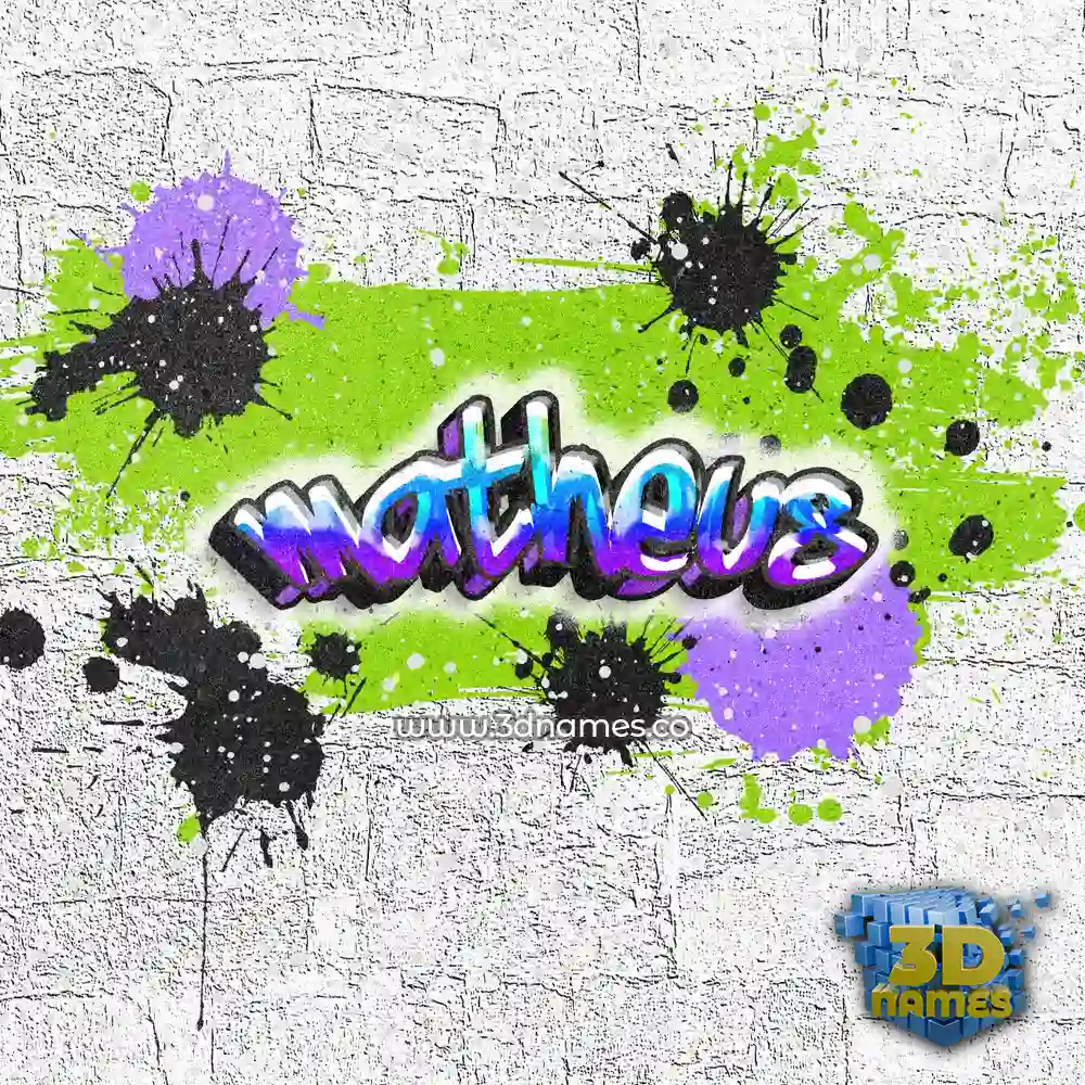matheus in Graffiti Grunge style - 3D name wallpaper