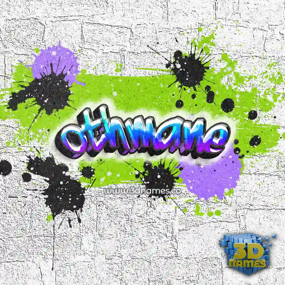 othmane in Graffiti Grunge style - 3D name wallpaper