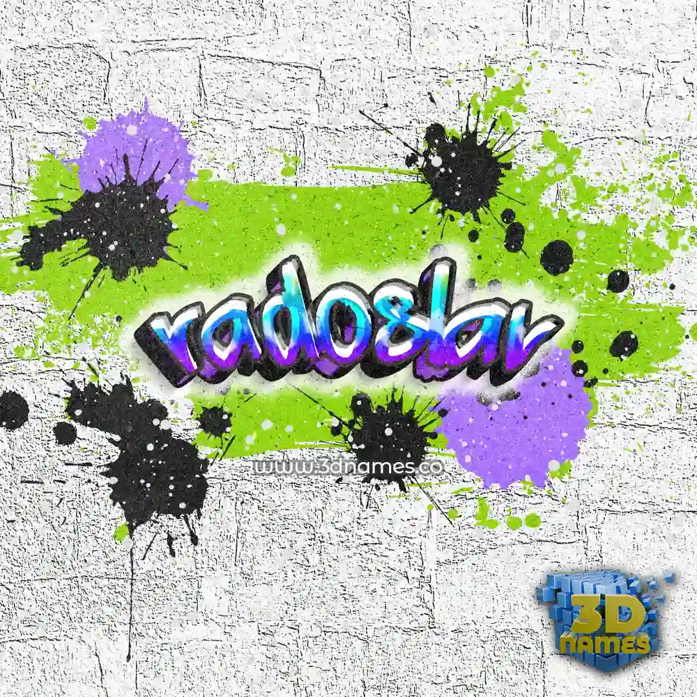 radoslav in Graffiti Grunge style - 3D name wallpaper