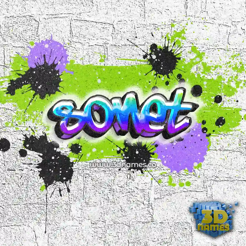 sonet in Graffiti Grunge style - 3D name wallpaper