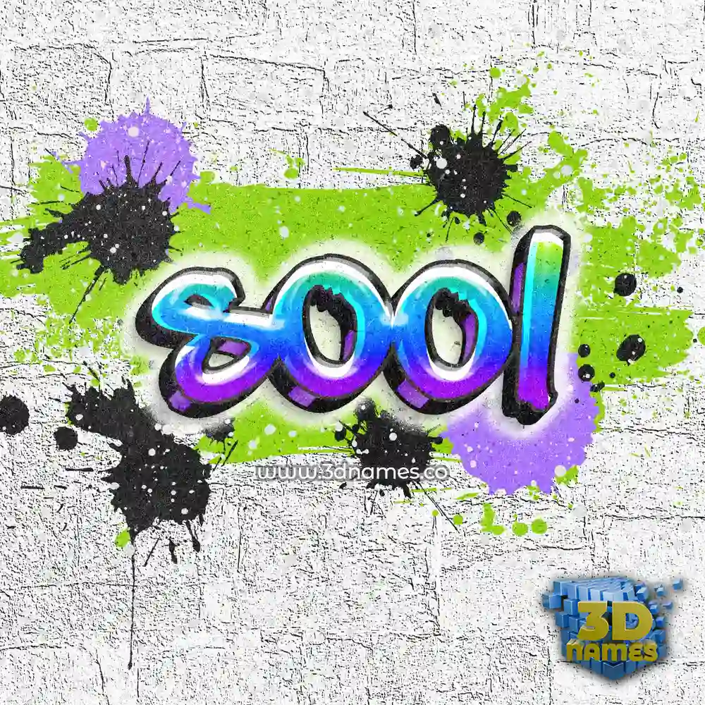sool in Graffiti Grunge style - 3D name wallpaper