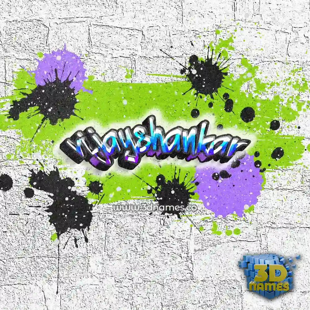 vijayshankar in Graffiti Grunge style - 3D name wallpaper