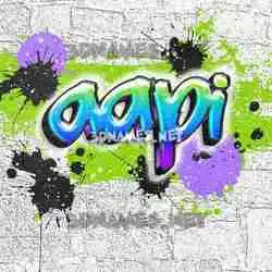 aapi in Graffiti Grunge style - 3D name wallpaper
