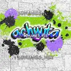 achyuta in Graffiti Grunge style - 3D name wallpaper