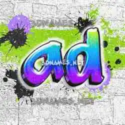 ad in Graffiti Grunge style - 3D name wallpaper