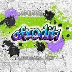 afroditi in Graffiti Grunge style - 3D name wallpaper