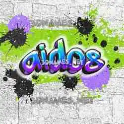 aidos in Graffiti Grunge style - 3D name wallpaper