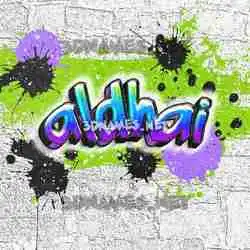 aldhai in Graffiti Grunge style - 3D name wallpaper