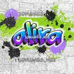 alira in Graffiti Grunge style - 3D name wallpaper
