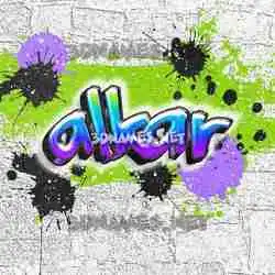 alkar in Graffiti Grunge style - 3D name wallpaper