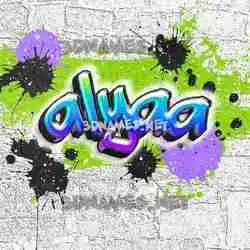 alyaa in Graffiti Grunge style - 3D name wallpaper