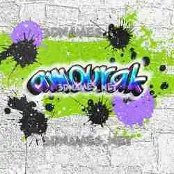 amourak in Graffiti Grunge style - 3D name wallpaper