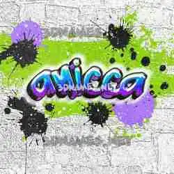 anicca in Graffiti Grunge style - 3D name wallpaper