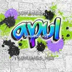 apul in Graffiti Grunge style - 3D name wallpaper