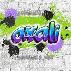arali in Graffiti Grunge style - 3D name wallpaper
