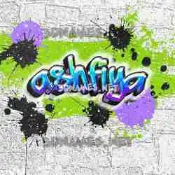 ashfiya in Graffiti Grunge style - 3D name wallpaper