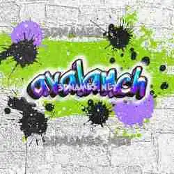 avalanch in Graffiti Grunge style - 3D name wallpaper
