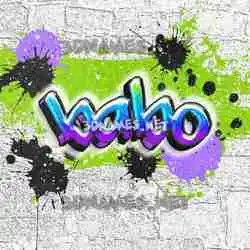 babo in Graffiti Grunge style - 3D name wallpaper