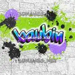 baubin in Graffiti Grunge style - 3D name wallpaper