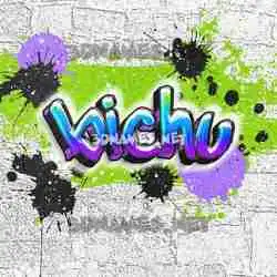 bichu in Graffiti Grunge style - 3D name wallpaper