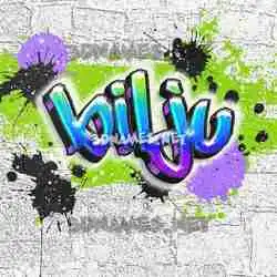 bilju in Graffiti Grunge style - 3D name wallpaper