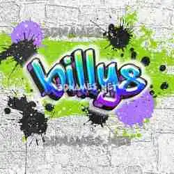 billys in Graffiti Grunge style - 3D name wallpaper