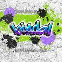 bindal in Graffiti Grunge style - 3D name wallpaper
