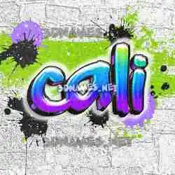 cali in Graffiti Grunge style - 3D name wallpaper