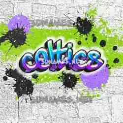 celtics in Graffiti Grunge style - 3D name wallpaper