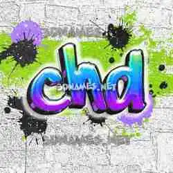 chd in Graffiti Grunge style - 3D name wallpaper