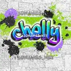 chelly in Graffiti Grunge style - 3D name wallpaper