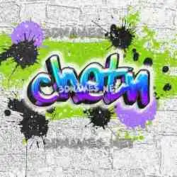 chetn in Graffiti Grunge style - 3D name wallpaper