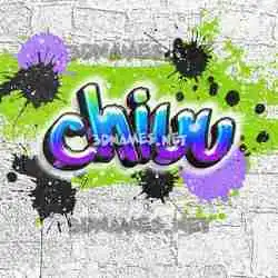 chiuu in Graffiti Grunge style - 3D name wallpaper