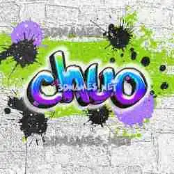 chuo in Graffiti Grunge style - 3D name wallpaper
