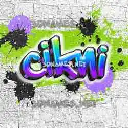 cikni in Graffiti Grunge style - 3D name wallpaper