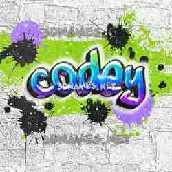 codey in Graffiti Grunge style - 3D name wallpaper