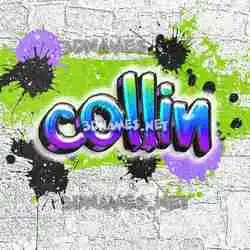 collin in Graffiti Grunge style - 3D name wallpaper