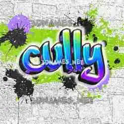 cully in Graffiti Grunge style - 3D name wallpaper