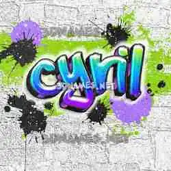 cyril in Graffiti Grunge style - 3D name wallpaper