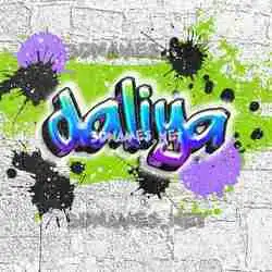 daliya in Graffiti Grunge style - 3D name wallpaper