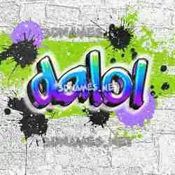 dalol in Graffiti Grunge style - 3D name wallpaper
