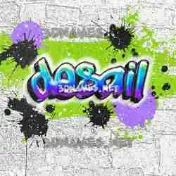 desail in Graffiti Grunge style - 3D name wallpaper