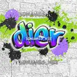 dier in Graffiti Grunge style - 3D name wallpaper
