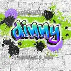 dinny in Graffiti Grunge style - 3D name wallpaper