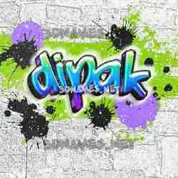 dipak in Graffiti Grunge style - 3D name wallpaper