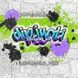 dipjyoti in Graffiti Grunge style - 3D name wallpaper